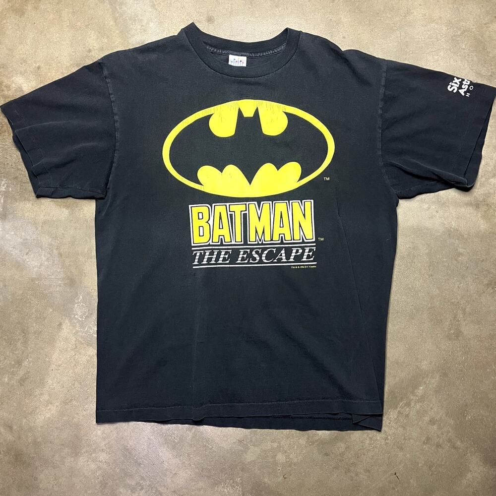 Batman Six Flags T Shirt Mens Vintage 1994 Houston AstroWorld L